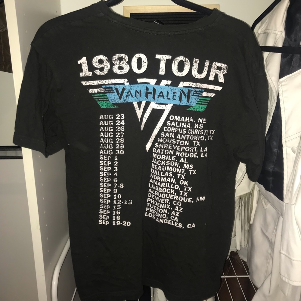 F21 Van Halen 1980 tour band tee